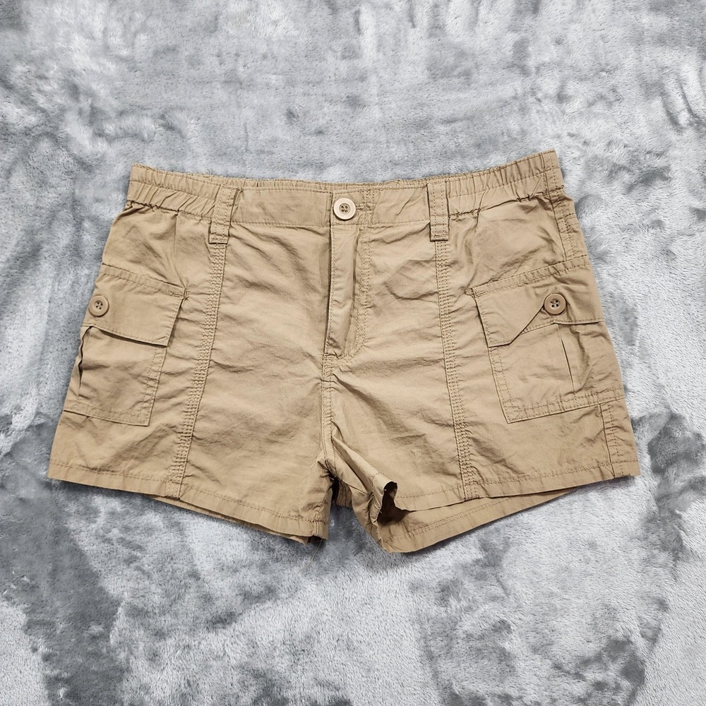 Simple Society‎ Shorts Juniors 5/27 Tan Khaki Cargo Cotton Twill Utility Pockets